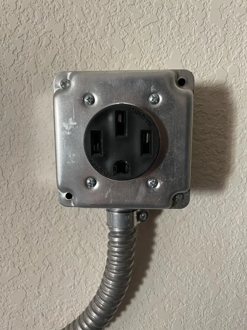 NEMA 14-50 outlet installed for Smart Home Electrical in Lone Tree